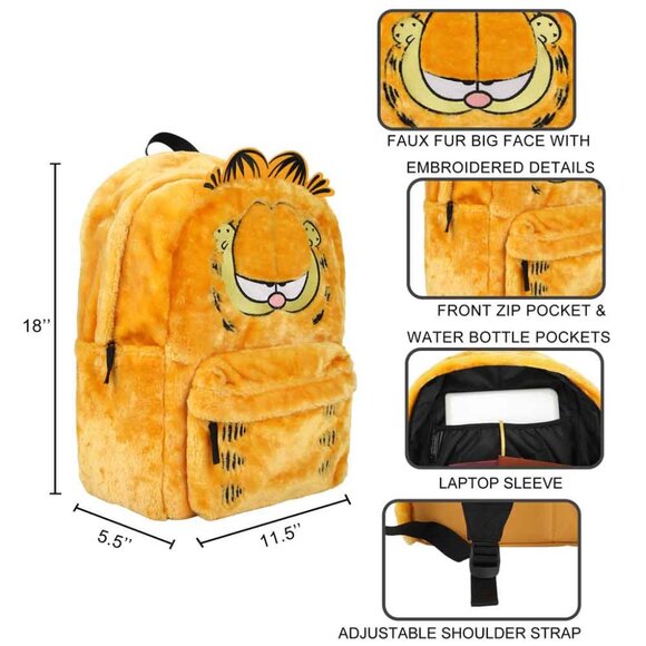 Garfield 3D Character Laptop Backpack - Picture 9 of 10